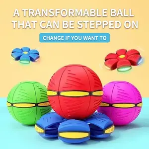 4 Colors Children's Bouncing Ball,Magic Metaball,Magic Flying Saucer,Bouncy Ball,Kids Toy Ball,Parent-Child Interaction(Green, Blue, Red & Pink)