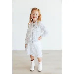 White Velvet Sequin Jacket