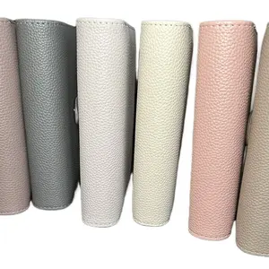 The Luxe Budget Binder A6 Vegan Pebbled Leather Budget Binder in Multiple Colors for Organized Storage