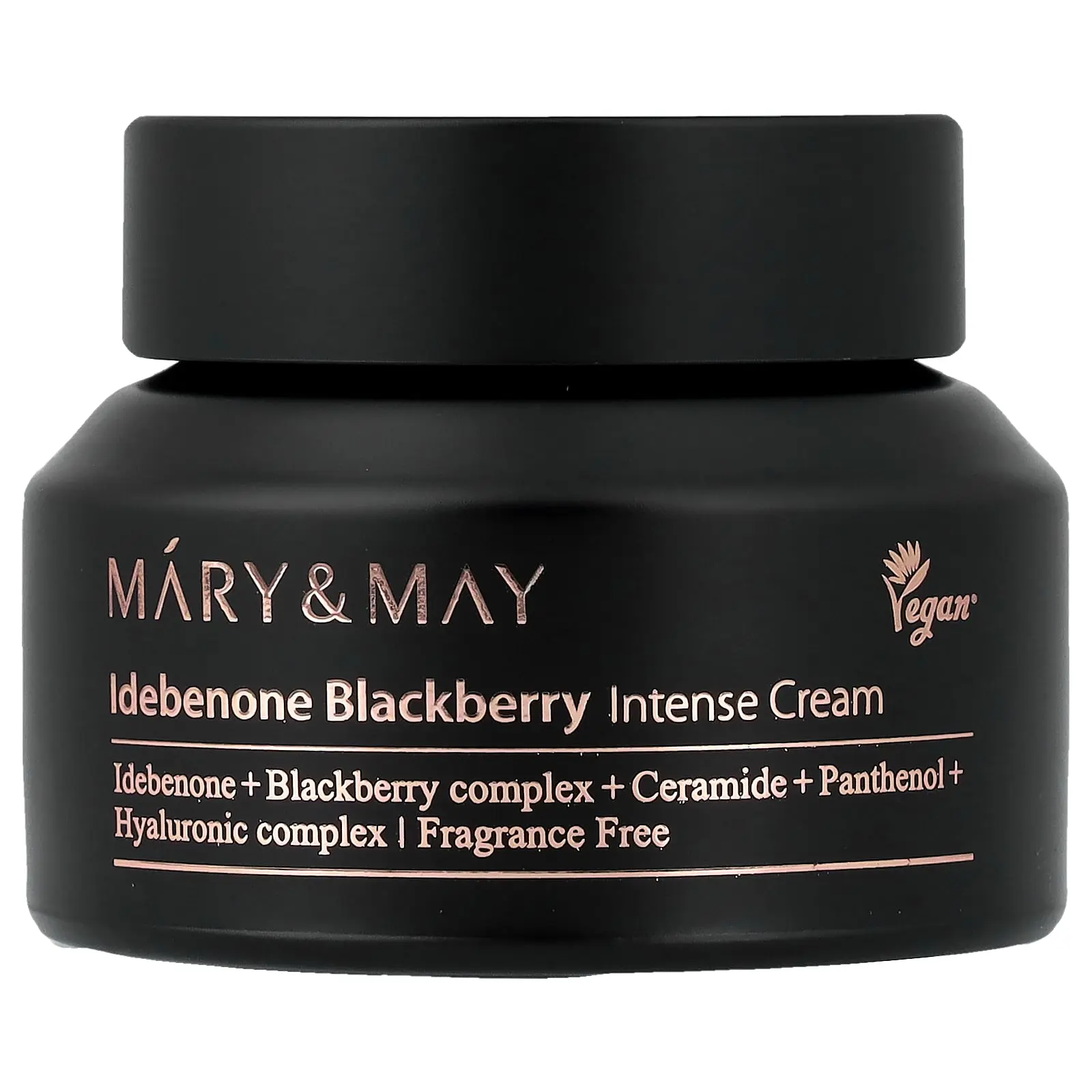 Mary & May Idebenone Blackberry Intense Cream, Fragrance Free, 2.46 oz (70 g)
