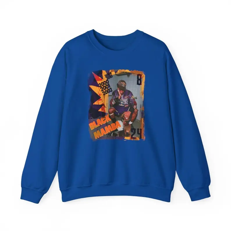 Kobe Bryant Black Mamba Unisex Heavy Blend™ Crewneck Sweatshirt - 2001 Finals Champion Retro Basketball Fan Top