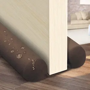 Waterproof Adjustable Twin Door Draft Stopper 30" to 36" Weather Stripping Noise Blocker Window Breeze Blocker