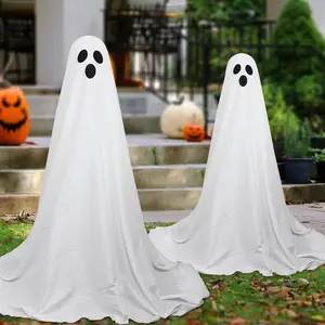 Ghost Shaped LED Light, Batteries Required Decoration String Light, Outdoor Decorative Light for Front Porch Yard