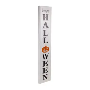 Northlight 31.5" Metal Happy Halloween Wall Sig n