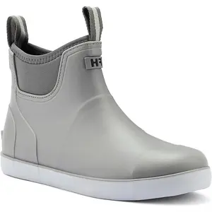 Men's Deck Boots, Waterproof Ankle Rain Boots Men Anti-Slip Traction, Outdoor Rubber Fishing Garden Boots High-Performance Shoes for Farming Footwear Closed