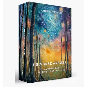 Cosmic Truths Oracle Deck – oracle cards with meanings on them Fortune Teller Oracle card Inspirational Affirmation Cards with Celestial Artwork for Mindfulness, Reflection, and Daily Insight