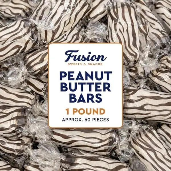 Crunchy Peanut Butter Bars (1 Pound) – Individually Wrapped Bulk Snack & Party Candy