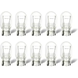 10 Pack 7443 T20 Automotive Light Bulb, Miniature Brake Turn Signal Taillight Replacement for Cars Trucks SUVs