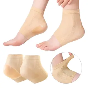1 Pair Silicone Mesh Moisturizing Socks, Reusable Intensive Foot Care Tools, Comfortable Elastic Moisturizing Foot Covers, Suitable For Daily Heel Moisturizing Use, Portable Moisturizing Socks, Suitable For Daily Or Travel Use