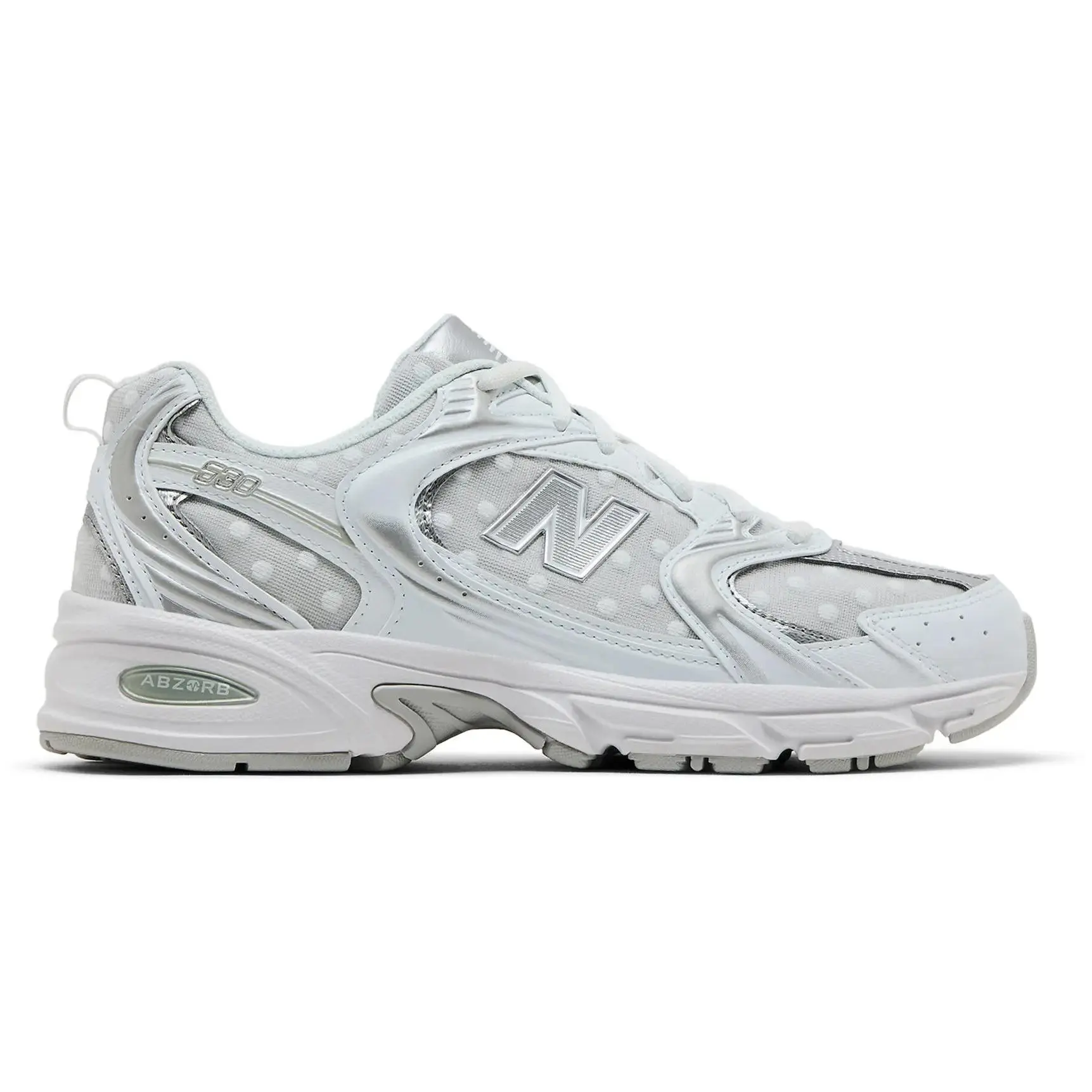 New Balance 530 'White Silver Metallic Polka Dots'
