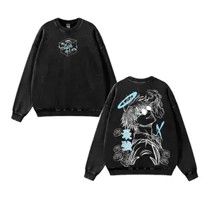 Gojo Satoru Washed Tshirt, Hoodie, Sweater, Jujutsu Kaisen Anime Graphic Tee, Soft Cotton Casual Streetwear Apparel, Unisex Top, Gift for JJK Fans, Anime Aesthetic Outfit