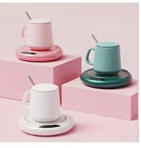 Warming Coaster, USB Powered Coffee Cup Warmer, 3-Level Temperature Control, Suitable for Home and Office, Gift for Birthdays Thanksgiving Christmas and New Year, Coffee and Tea Heating Equipment