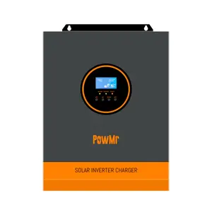PowMr 5000W Solar Inverter 48V to 120V, Pure Sine Wave Power Inverter 5000W Built-in 80A MPPT Controller, Max.PV Input 5500W,500V,22A, Work with 48V Lead Acid and Lithium Batteries