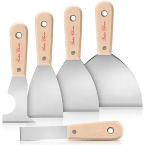 -  Scraper, 5 count Scraper Tool, Putty  Set, Putty , Painting Tools, 5 in 1 Tool, Spackle , Wallpaper Scraper, Painters Tool, Crown Molding Tool,  Remover for , Scraper