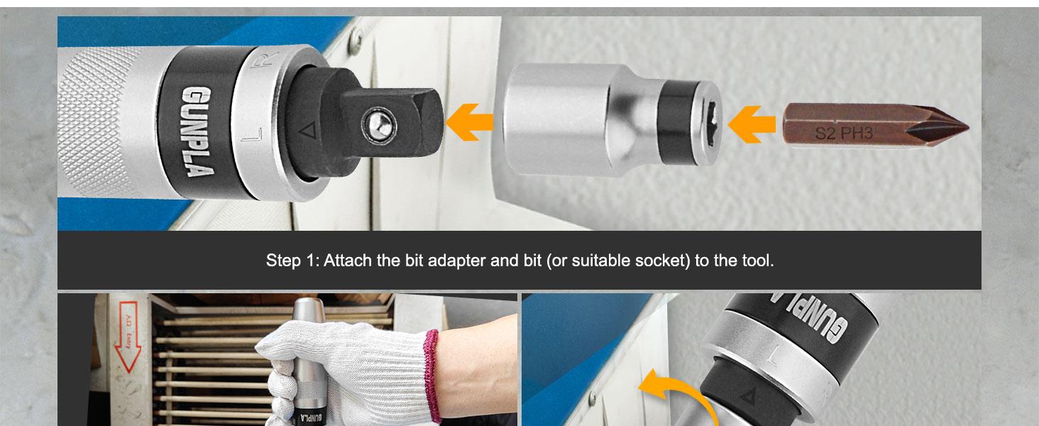 Gunpla 1/2" Heavy Duty Manual Impact Driver Set | S2 Alloy Steel Bits & 40CR Driver | Professional Rusted Bolt Remover & Frozen Nut Extractor | 12Pcs Reversible Impact Screwdriver Kit Gunpla 1/2" Heavy Duty Manual Impact Driver Set | S2 Alloy Steel Bits & 40CR Driver | Professional Rusted Bolt Remover & Frozen Nut Extractor | 12Pcs Reversible Impact Screwdriver Kit