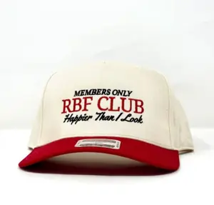 Members Only RBF Club Hippier Than I Look Embroidered Hat, Viral Dad Hat,  Trending Hat, Embroidered Baseball Cap, Embroidered Trucker Hat, Trucker Hat With Embroidery