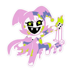 Jester Sticker (Pink)