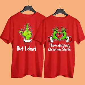 Funny Grinchy Couple Matching Shirts, Christmas Hubby Wiffey Matching T-shirt, Valentines Day shirt, Valentine's Day T-shirts, Couple Matching Shirt, Birthday Gift for Him Her, Funny couple shirts, Funny shirts for couples, His and her couple shirts