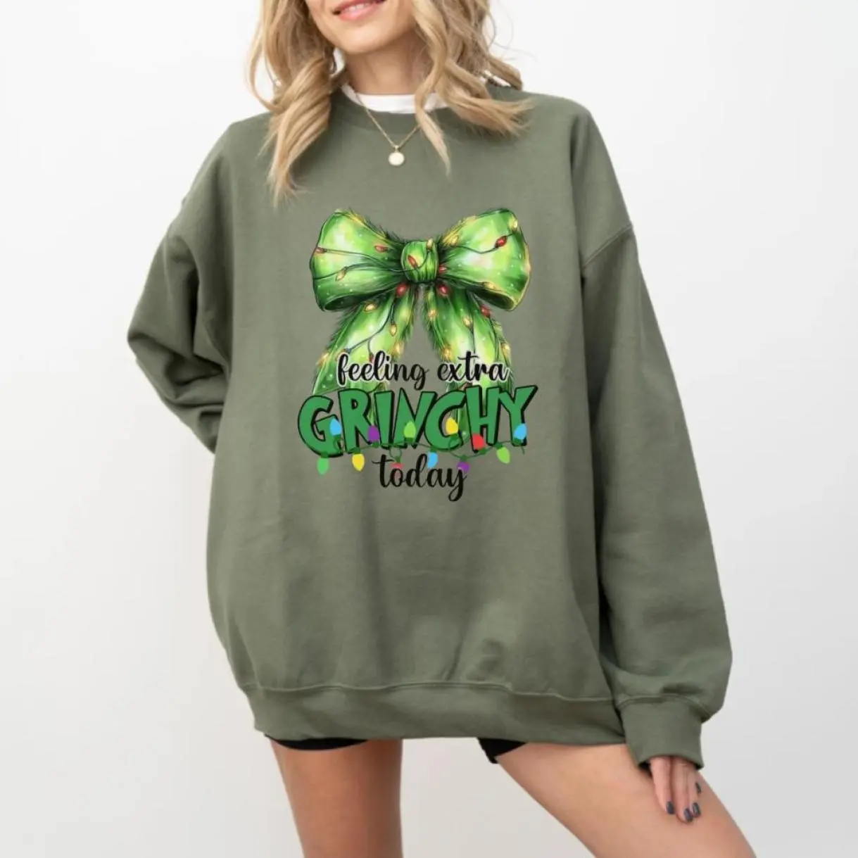 Feeling Extra Grincy Today Sweatshirt, Grinc Christmas, Classic Fashion