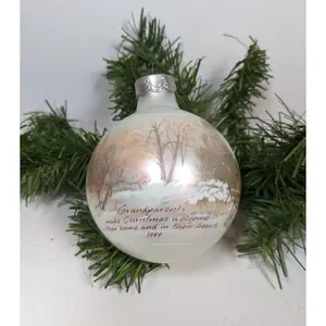 Vintage Hallmark 1989 Grandparents Christmas Ornament