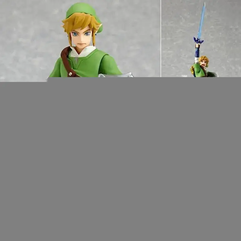 The Legend of Zelda Skyward Sword 14cm Link Action Figure Figma 153 Changeable Accessories PVC Model