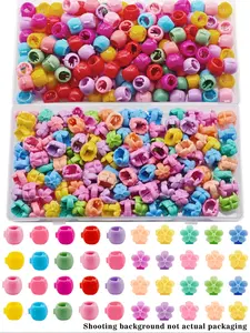 120pcs Hair Braids Beads, Cute Candy Colors Plastic Hairpins, Summer Hair Claw Clips, Flower Hair Clips for Women & Girls, Hair Accessories & Jewelry