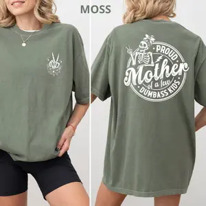 Comfort Colors Funny Mom Shirt, Proud Mother of a Few Dumbass Kids Shirt, Mama Sayings Tee Comfort colors