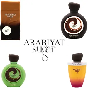 SUGAR COFFEE Arabiyat Sugar Cookie Dough,Matcha Latte,French Vanilla ,Mango Affogato Eau De Parfum 3.4 FL.OZ For Men And Women 4 in 1