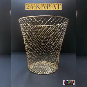 Gold Trash Can “24 KARAT”
