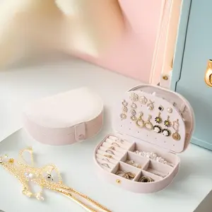 New Jewelry Pouch Jewelry Storage Box Earrings Studs Earrings Necklaces Multi-Compartment Jewelry Gold Storage Box Organizer