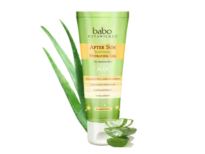 Babo Botanicals After Sun Soothing Hydrating Aloe Gel – With Eucalyptus, Green Tea & Arnica – Cooling & Moisturizing – Sheer & Lightweight – Hypoallergenic – 8 fl oz (237 ml)