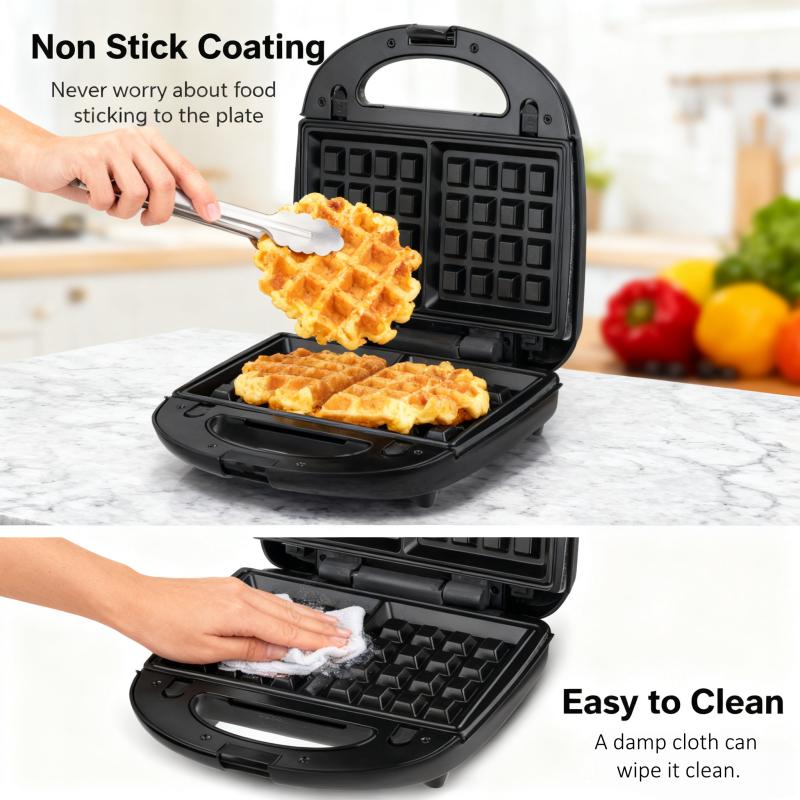 Three-in-One Electric Sandwich Maker Panini Press Waffle Maker with Removable Non-Stick Pan for Easy Cleaning and Storage Ideal for Sandwiches Waffles Burgers Steaks and Snacks Nugget Ice Maker Conversion Kit 2025  latest  portable  jar  vacuum  sealer  k