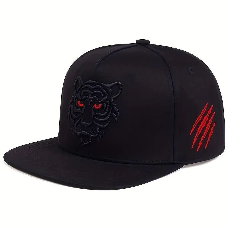 2026   Tiger Head Embroidery Adjustable Hat Fashion Outdoor Sun Protection Claw Mark Design Suitable and Autumn Travel Daily Wear