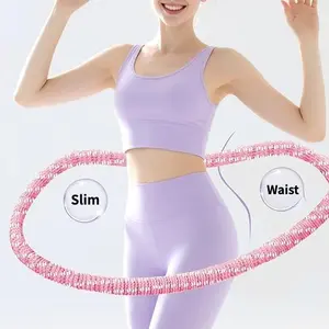 Multifunctional Hula Hoop Fitness Equipment Soft Spring Exercise Hoops Comfortable Design for Waist Protection Home Gym Kit Infinity Fitness