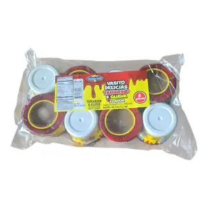 Vasito Delicias Tamarind & Guava Flavor Snack Sweet  8 Pieces Net Wt 42 oz Tamarindo y Guayaba