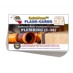 C-36 Plumbing Contractor's License Exam QuickPass Flash Cards