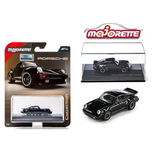 Majorette Collector Series 1975 Porsche 930 Turbo - Black - 1:64 Scale Model