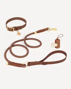 Flow Rope Leash and Collar Kit - Cocoa