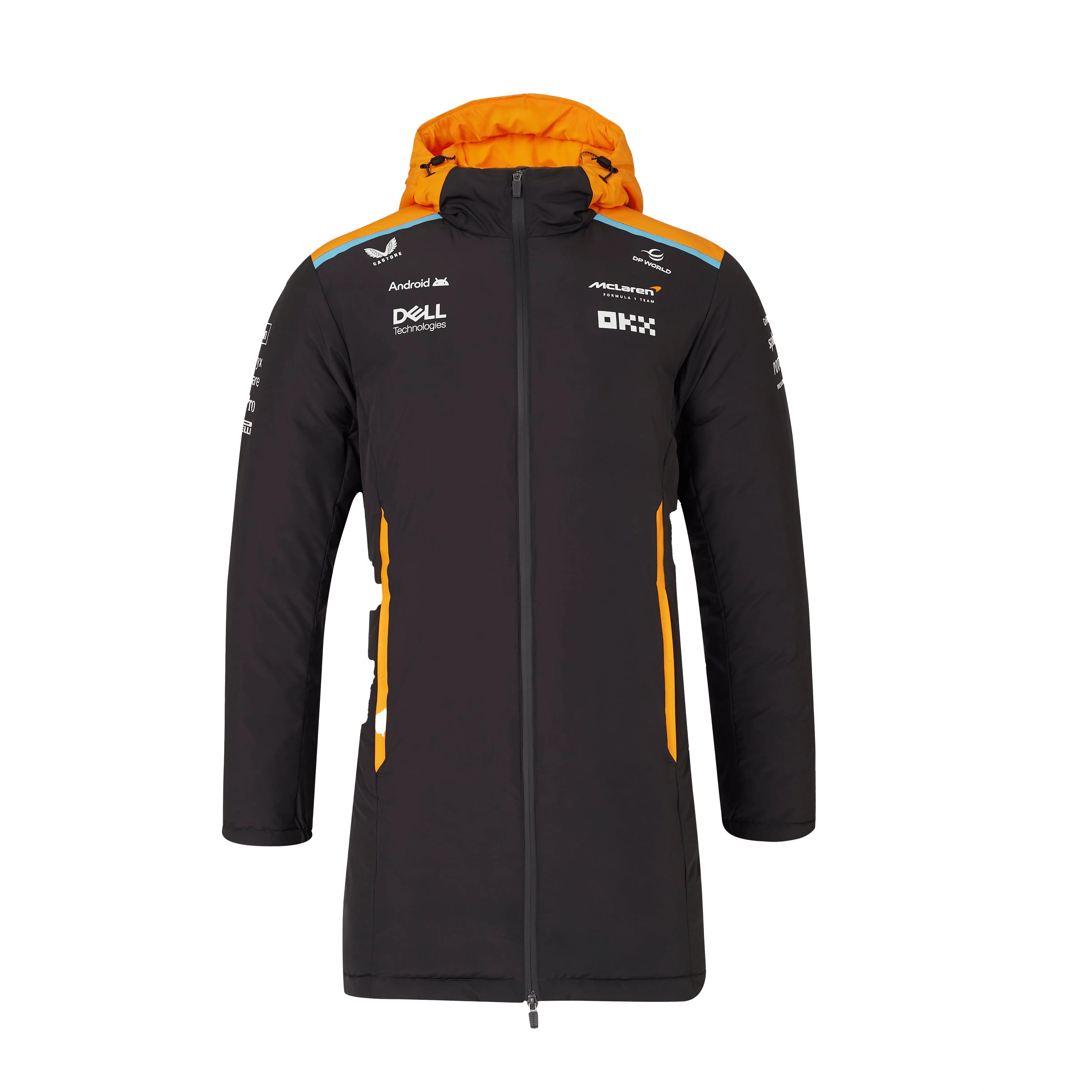 McLaren F1 2024 Team Longline Padded Jacket - Phantom