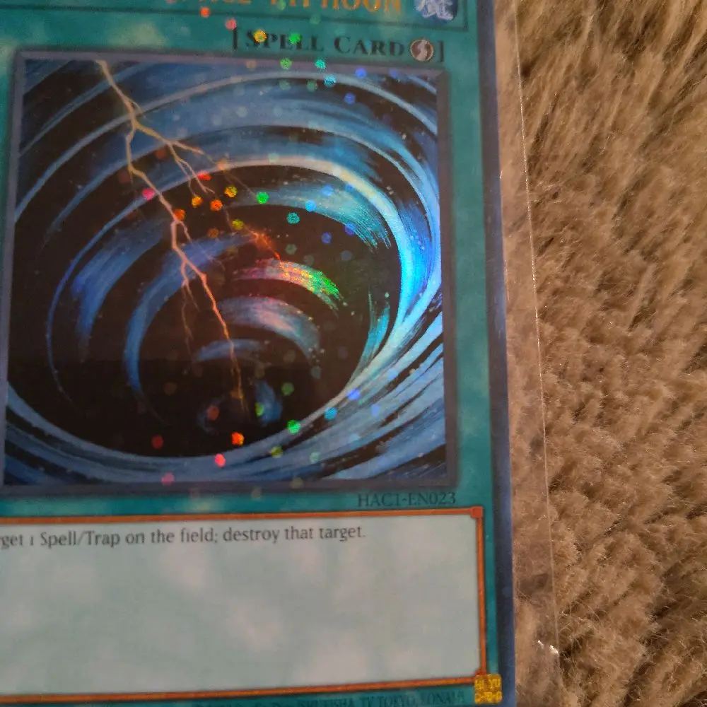 YU-GI-OH Mystical Space Typhoon HAC1-EN023 Spell Card 1th Edition  Collectible Trading Card Game - TikTok Shop