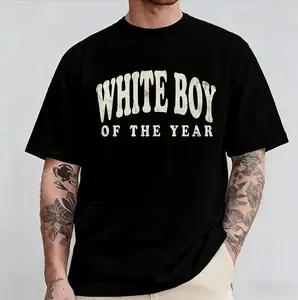 "White Boy Of The Year" Vintage T-Shirt | Funny Varsity Meme Graphic Tee