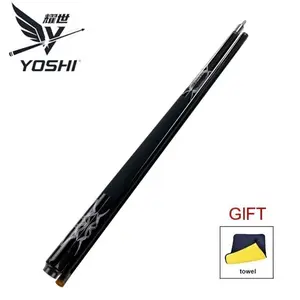 Carbon Fiber Billiard Cue, 1/2 Split American Cue, Professional Billiard Pool Cue Stick, 58 Inches Length, 19 oz Weight Billiards