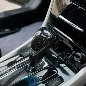 Carbon Fiber Color Interior Gear Shift Knob Decorator Cover Fit for Honda Accord 2013 2014 2015 2016 2017