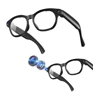 AI Smart Wearable Tech Glasses with 800W Pixel Camera, Anti-Shake HD Video Recording, Build-in Mic & Speakers, Bluetooth Calling, AI Real Time Translation, WiFi Transfer, Type C Charging Support, Wireless Eyewear, Chargeable