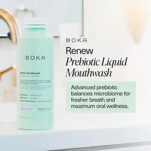 Boka Renew Alcohol-Free Mouthwash – Fluoride-Free, Fresh Breath & Gum Support