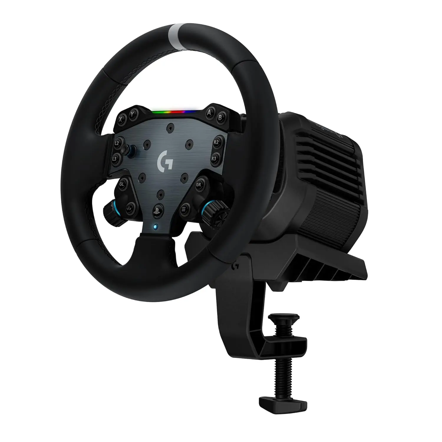 Logitech G RS50 System, 3-Piece Sim Racing Steering Wheel Setup - RS50 Wheel base with 8 Nm Direct Drive, RS Wheel Hub with 13 Buttons and RS Round Wheel 11–inch - For PS5/PS4/PC Playstation | PC Wheel Bundle