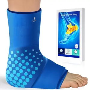 Ankle Ice Pack Wrap Wearable icepack – | Couple Theme Colors |   Hot & Cold Compression Therapy with 3D Cooling Tech, Reusable Wrap for Sore Feet, Swelling & Daily Relief