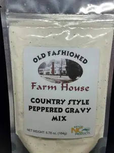 Farm House Old Fashioned Country Style Peppered Gravy Mix 5.78 oz (164g) with Spice and Flavor
