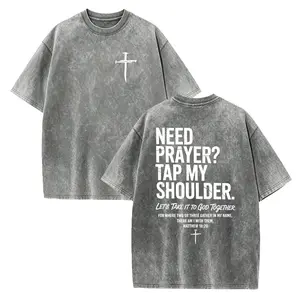 Need Prayer Tap My Shoulder Shirt, Bible Verse Tee, Church T-shirts, Trendy Christian Gift,