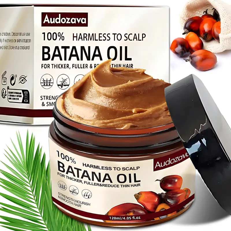 Batana Oil for Hair Growth Dr. Sebi Organic Pure From Honduras with Keratin, Coffee Extract & Other Ingredients to Enhance Efficacy for Haircare